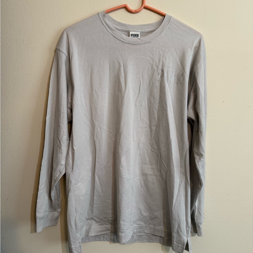 Pink Victoria Secret Women’s Cotton T shirt Sz M Gray